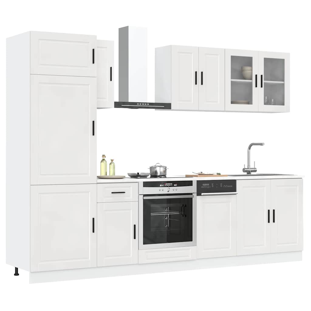 8 Piece Kitchen Cabinet Set Porto Engineered Wood