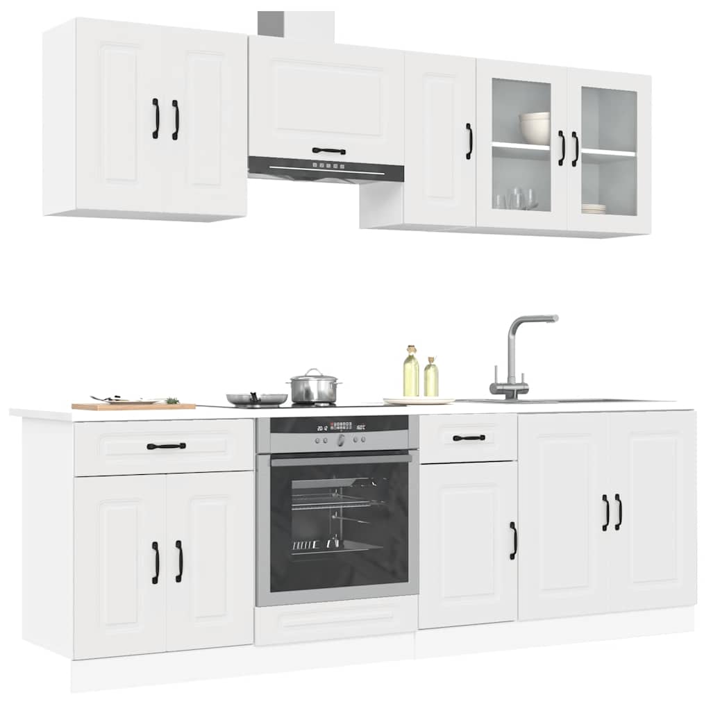 8 Piece Kitchen Cabinet Set Kalmar Engineered Wood