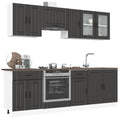8 Piece Kitchen Cabinet Set Lucca Engineered Wood