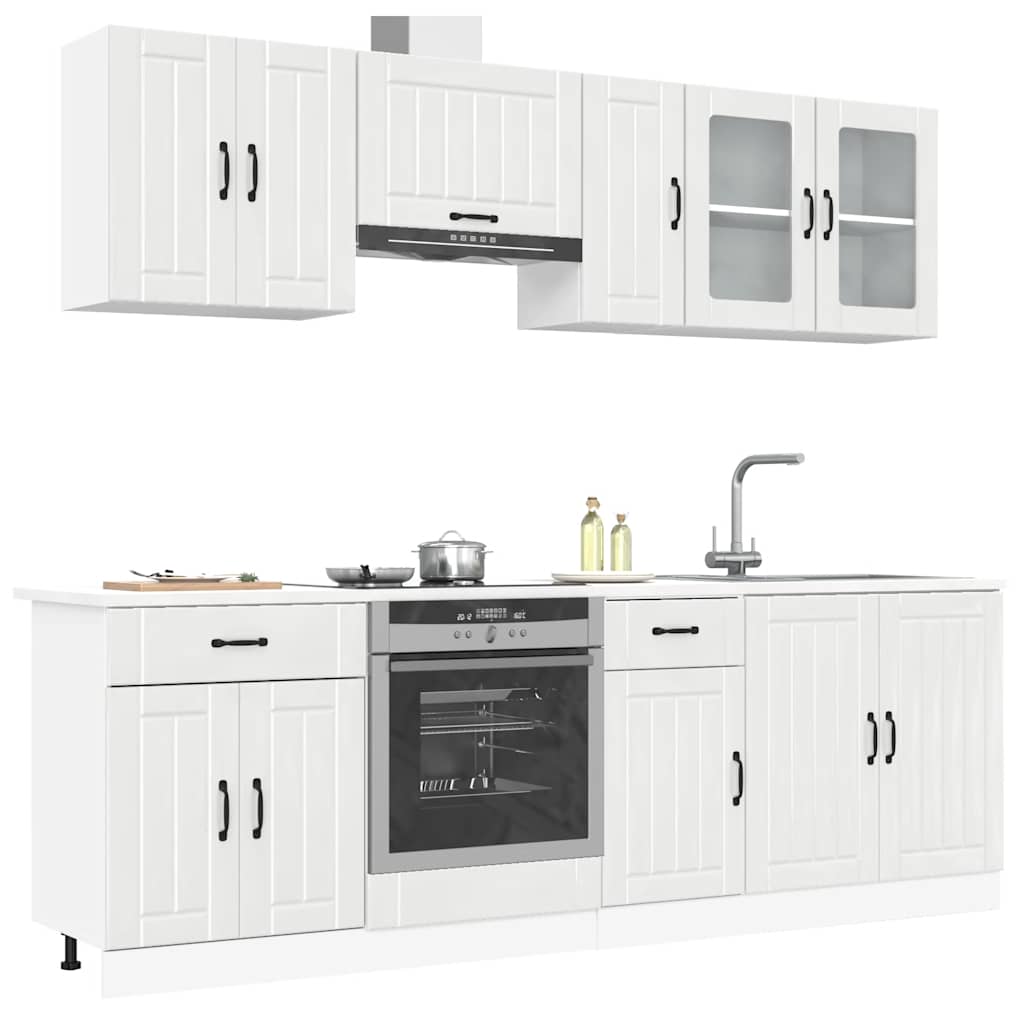 8 Piece Kitchen Cabinet Set Lucca Engineered Wood