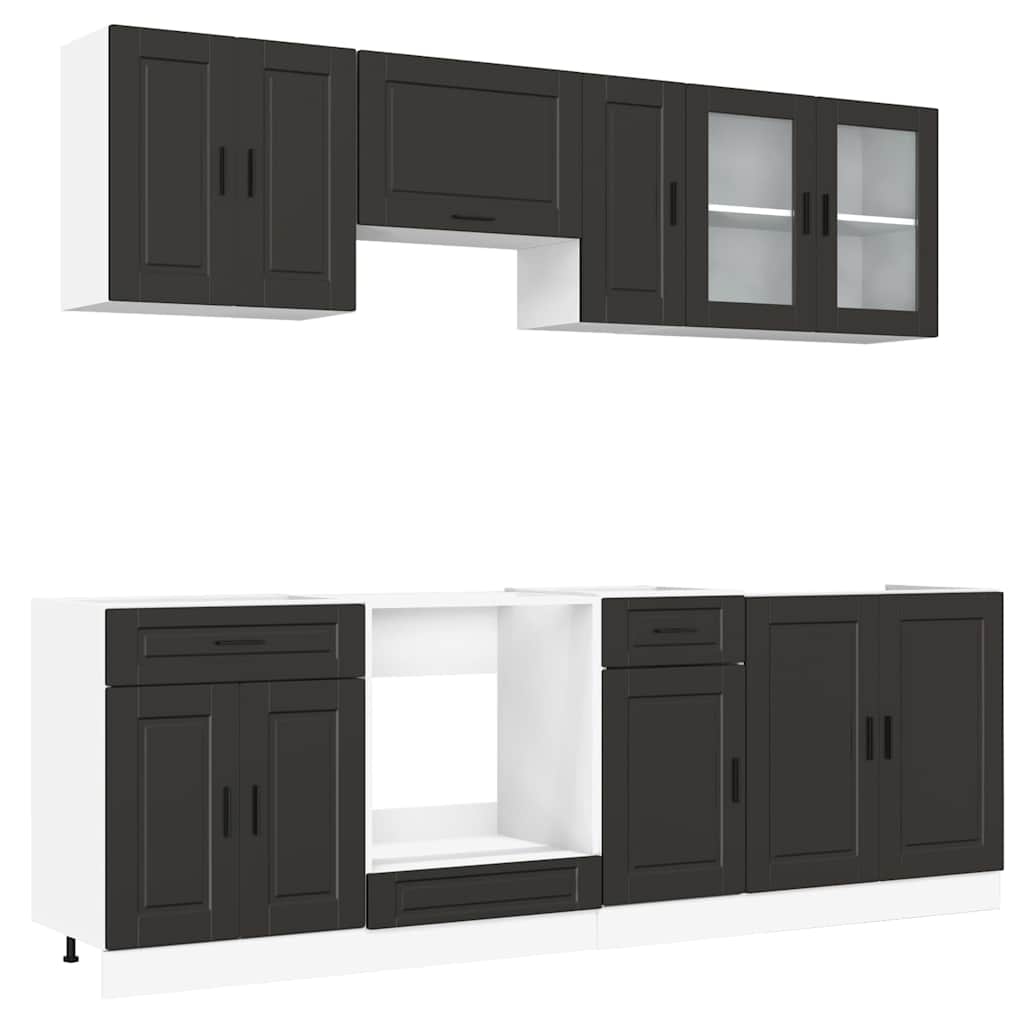 8 Piece Kitchen Cabinet Set Porto Engineered Wood