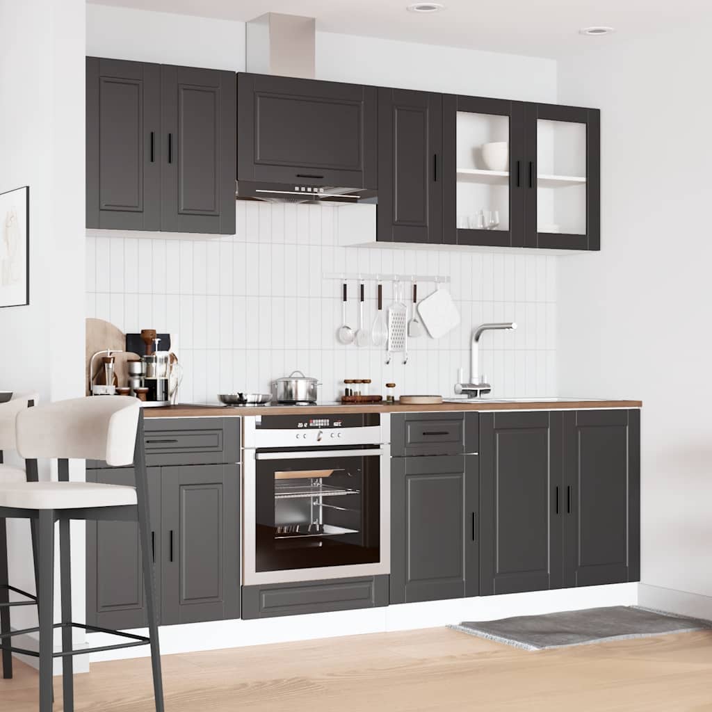 8 Piece Kitchen Cabinet Set Porto Engineered Wood