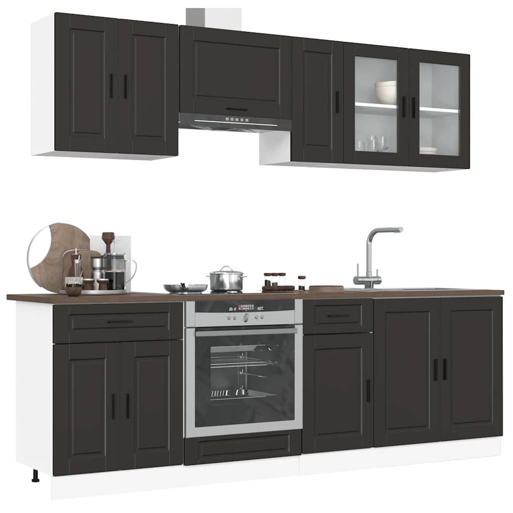 8 Piece Kitchen Cabinet Set Porto Engineered Wood