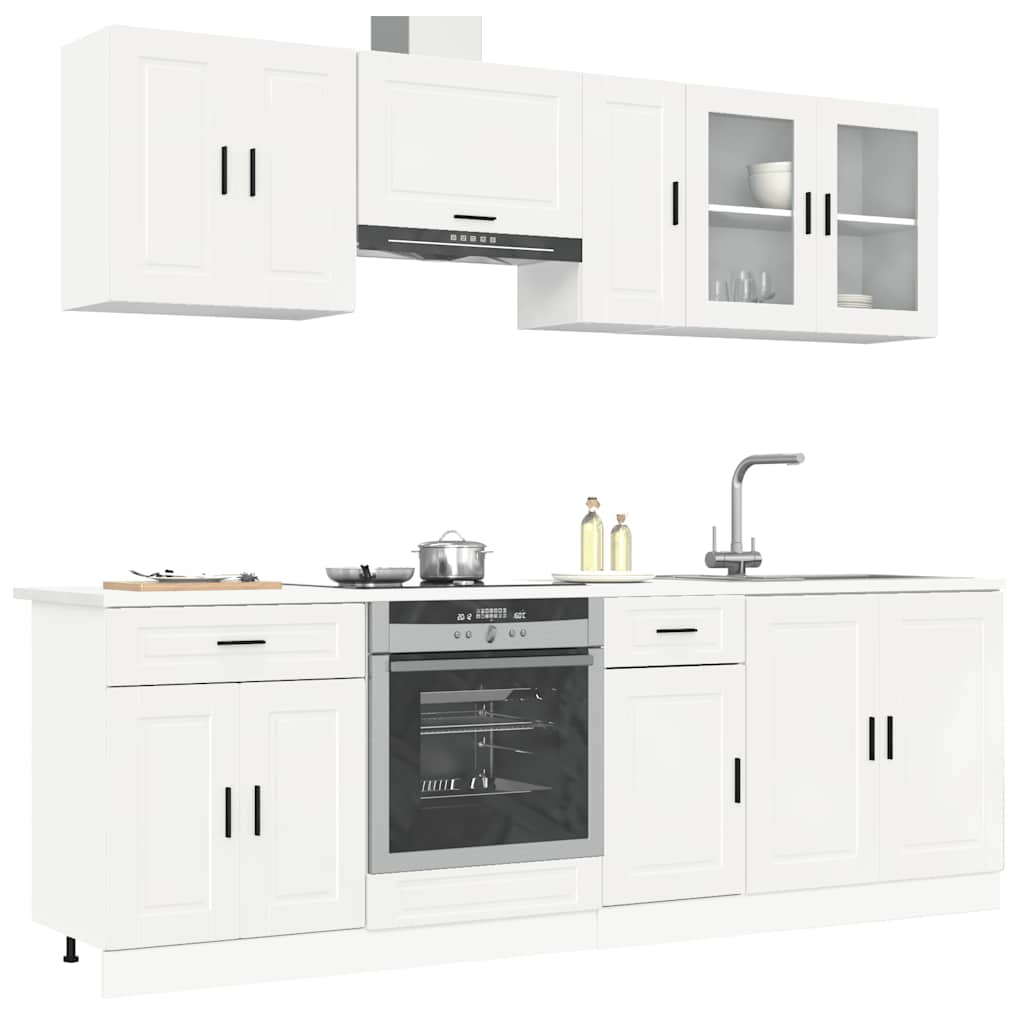 8 Piece Kitchen Cabinet Set Porto Engineered Wood