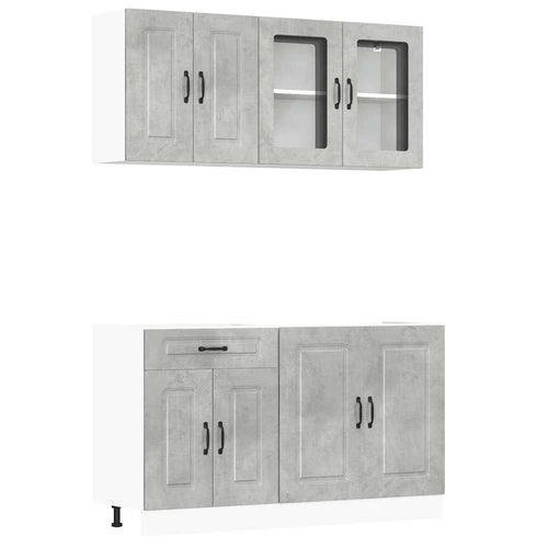 4 Piece Kitchen Cabinet Set Kalmar Engineered Wood