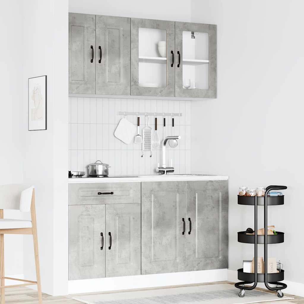 4 Piece Kitchen Cabinet Set Kalmar Engineered Wood