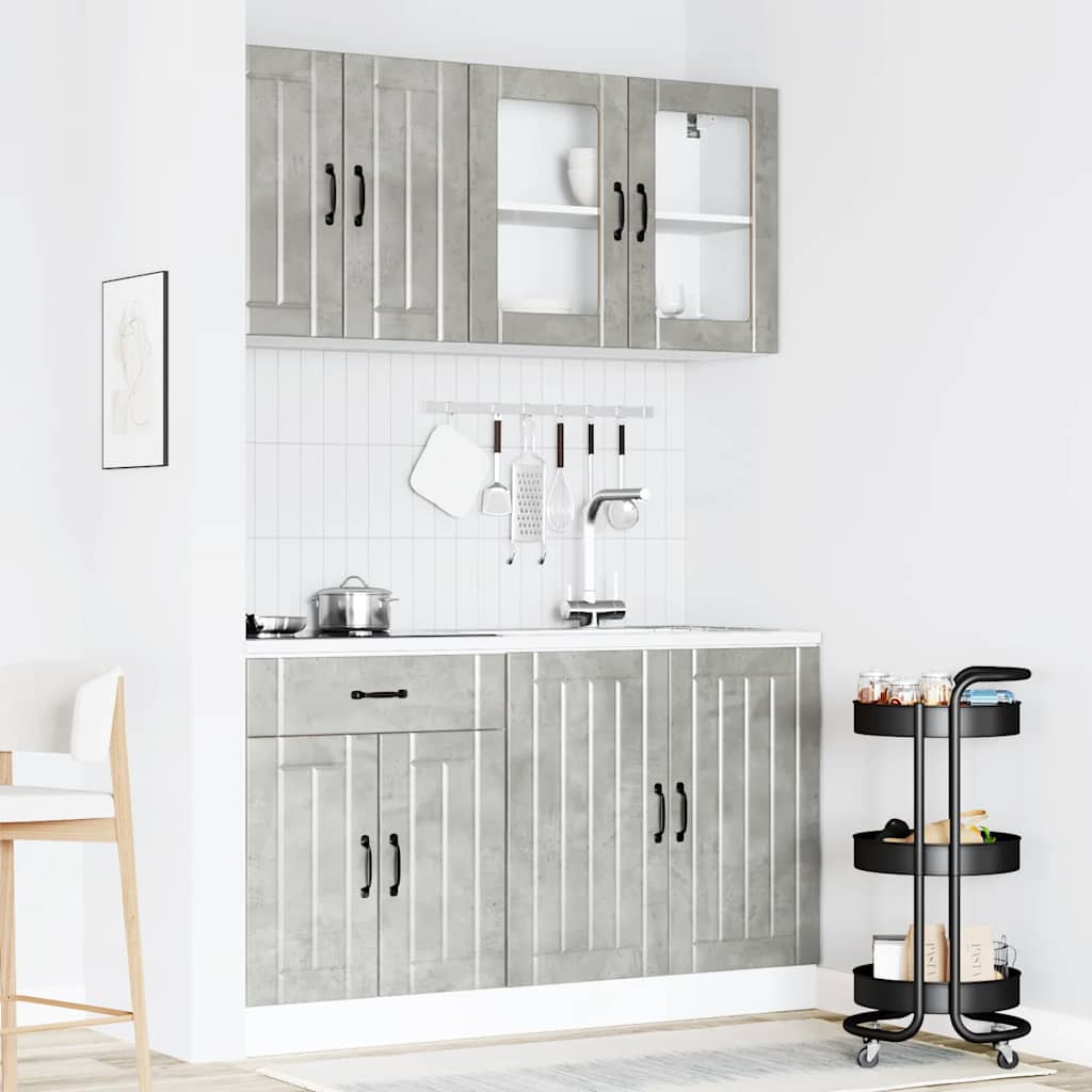 4 Piece Kitchen Cabinet Set Lucca Engineered Wood