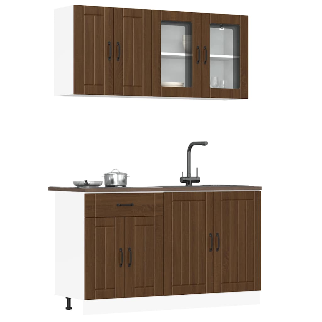 4 Piece Kitchen Cabinet Set Lucca Engineered Wood