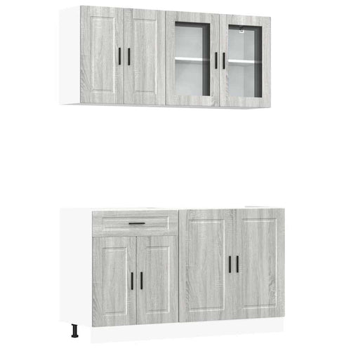 4 Piece Kitchen Cabinet Set Porto Engineered Wood