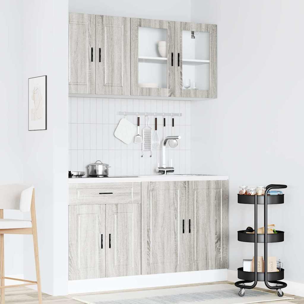 4 Piece Kitchen Cabinet Set Porto Engineered Wood