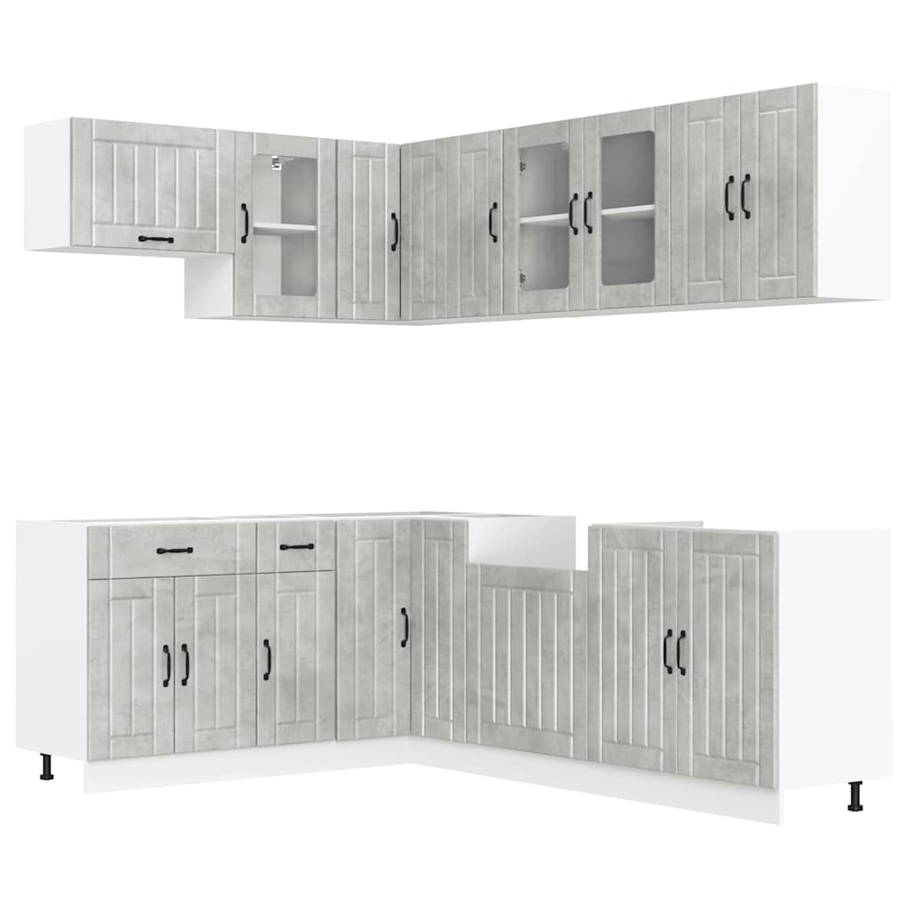 11 Piece Kitchen Cabinet Set Lucca Engineered Wood
