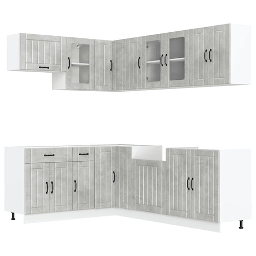 11 Piece Kitchen Cabinet Set Lucca Engineered Wood