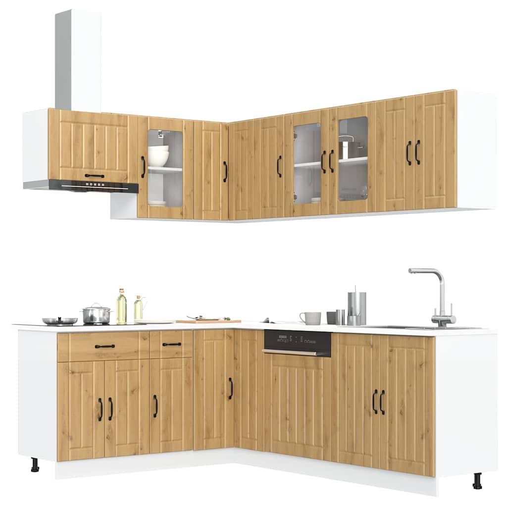 11 Piece Kitchen Cabinet Set Lucca Engineered Wood