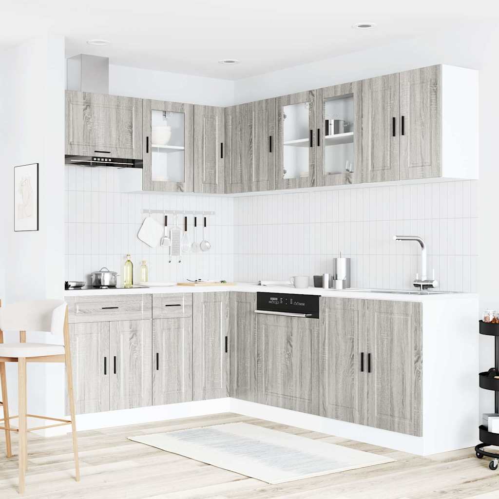 11 Piece Kitchen Cabinet Set Porto Engineered Wood