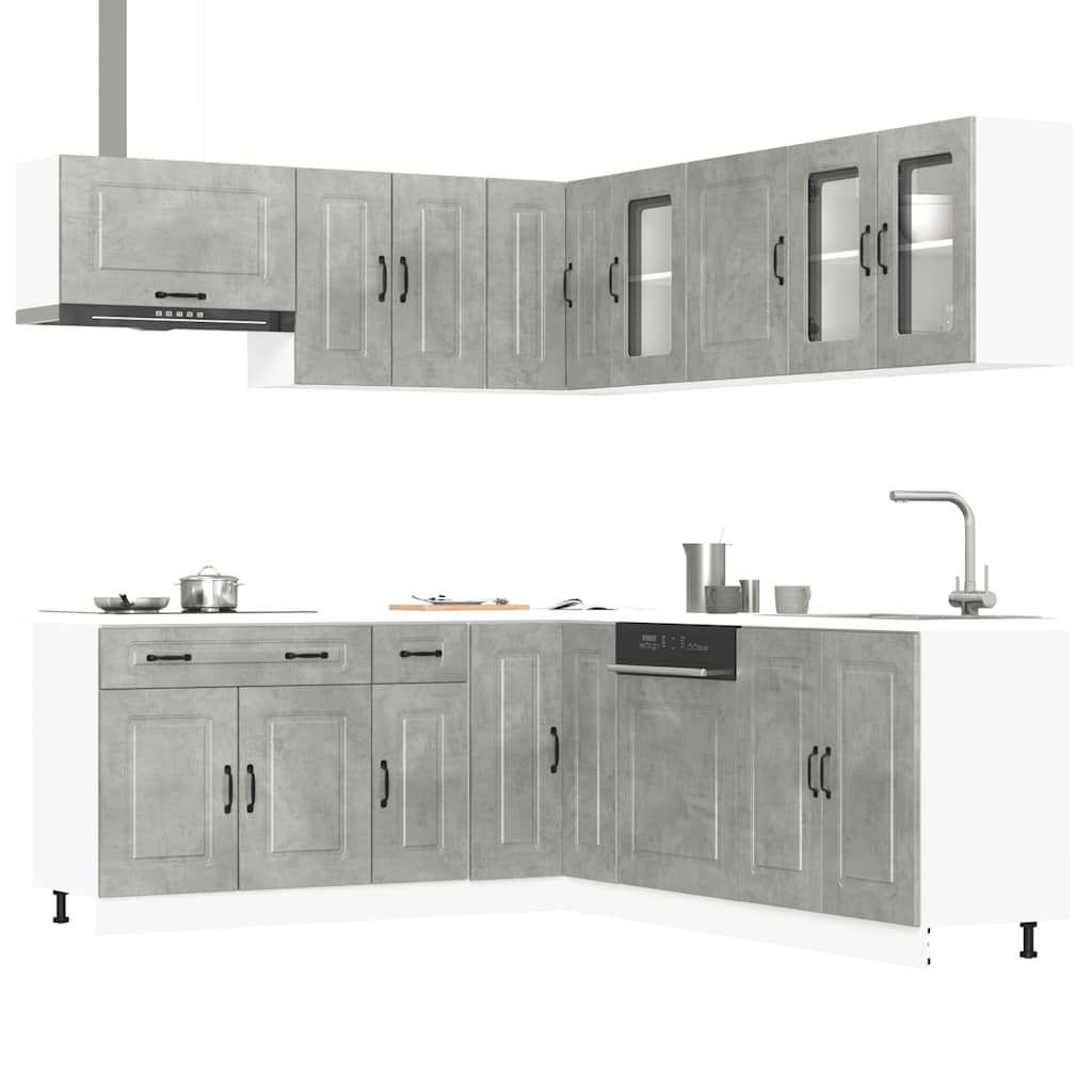 11 Piece Kitchen Cabinet Set Kalmar Engineered Wood