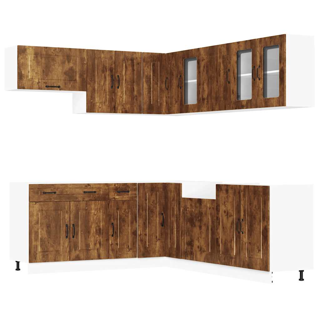 11 Piece Kitchen Cabinet Set Kalmar Engineered Wood