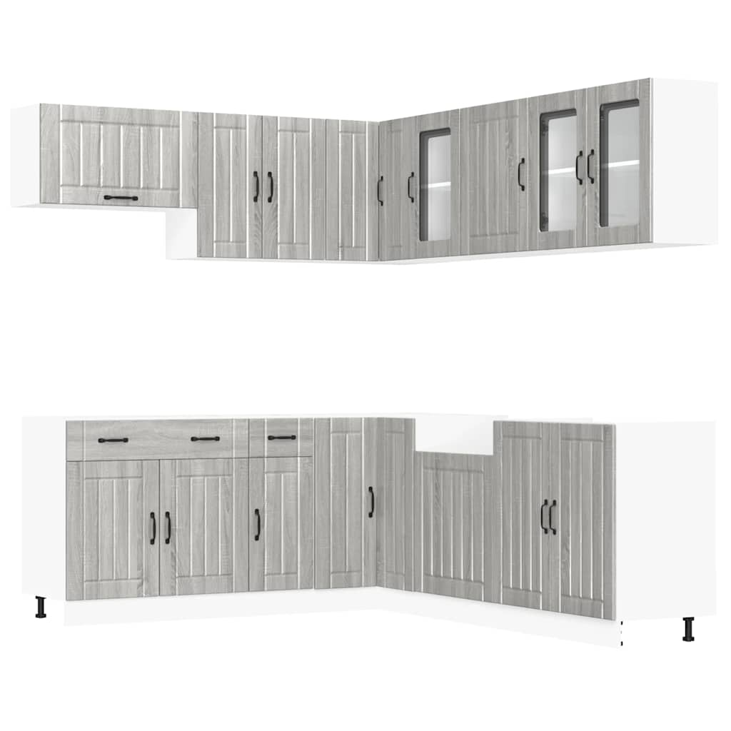 11 Piece Kitchen Cabinet Set Lucca Engineered Wood