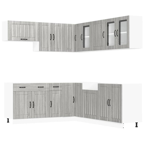 11 Piece Kitchen Cabinet Set Lucca Engineered Wood