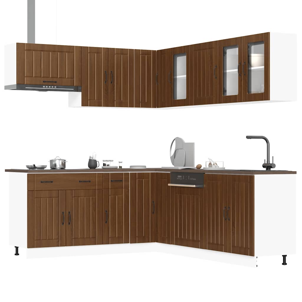 11 Piece Kitchen Cabinet Set Lucca Engineered Wood