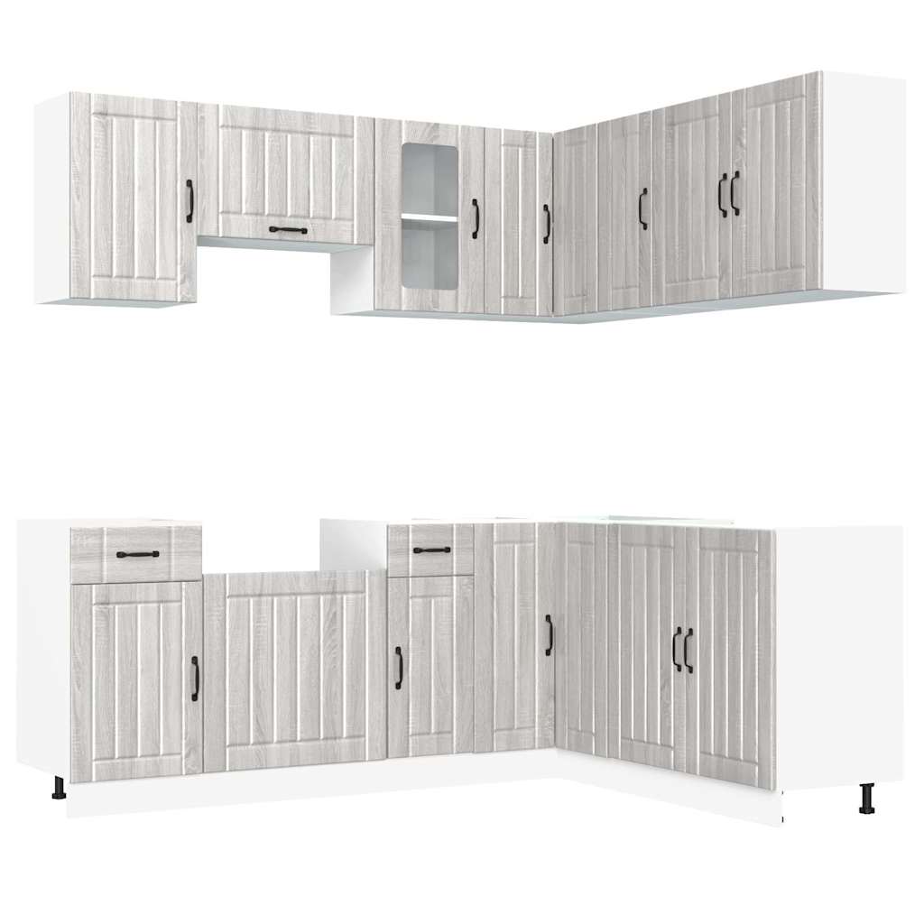 11 Piece Kitchen Cabinet Set Kalmar Engineered Wood