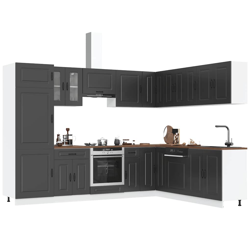 14 Piece Kitchen Cabinet Set Kalmar Engineered Wood
