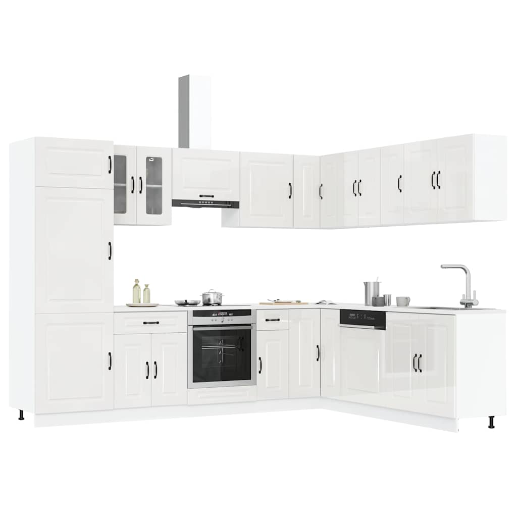 14 Piece Kitchen Cabinet Set Kalmar Engineered Wood