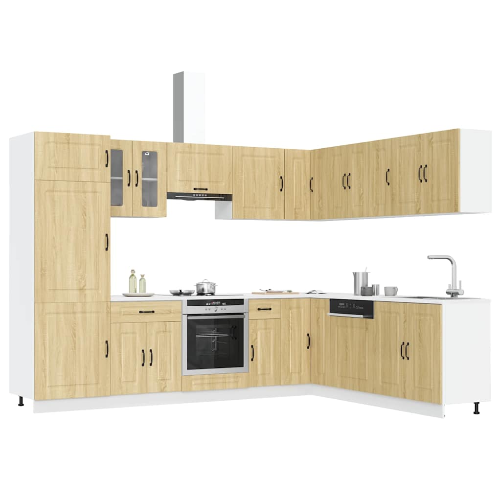 14 Piece Kitchen Cabinet Set Kalmar Engineered Wood