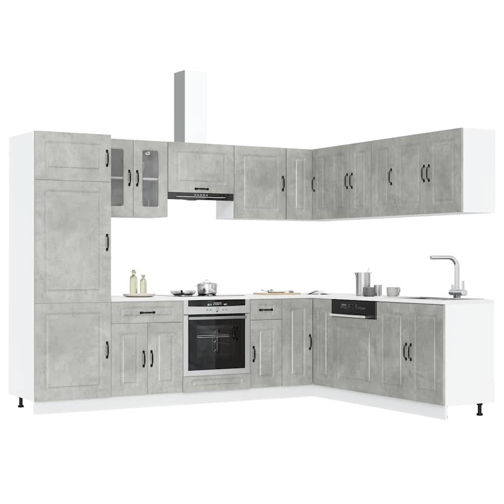 14 Piece Kitchen Cabinet Set Kalmar Engineered Wood