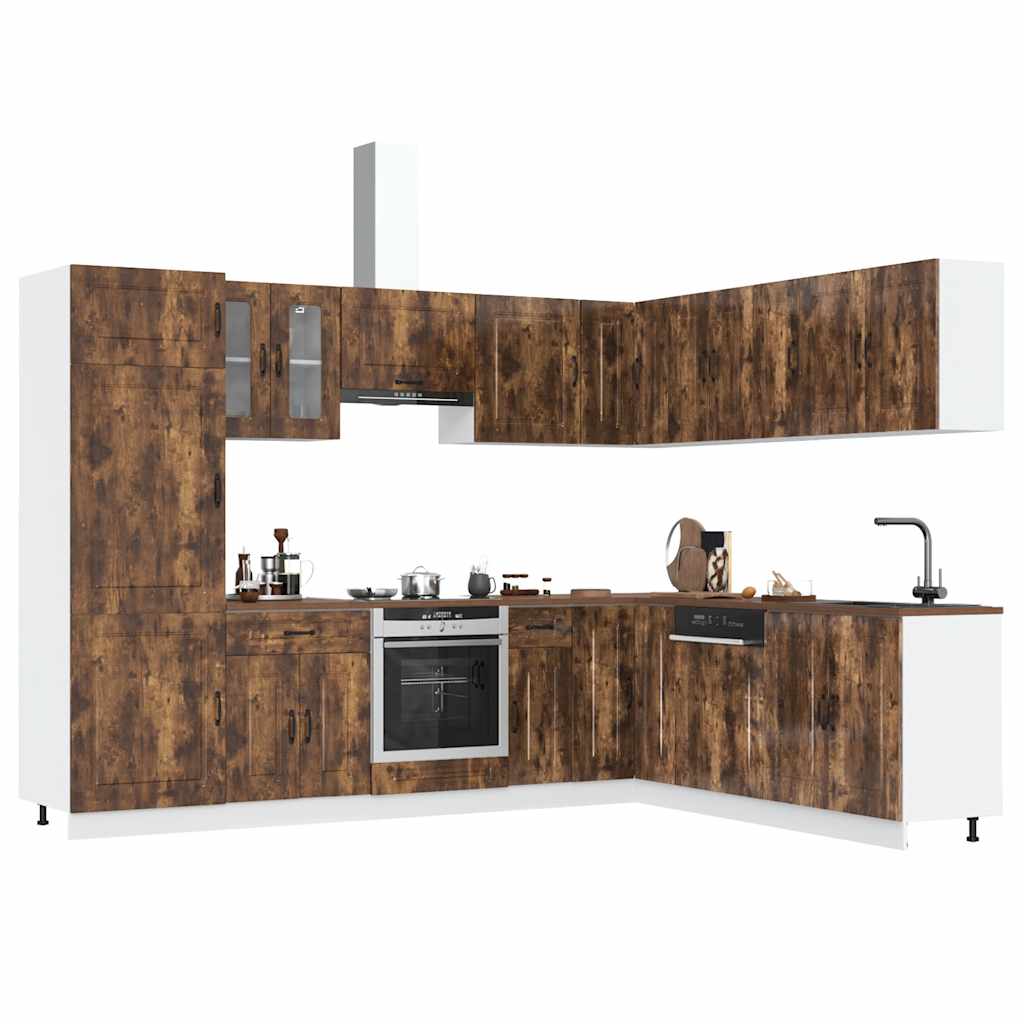 14 Piece Kitchen Cabinet Set Kalmar Engineered Wood