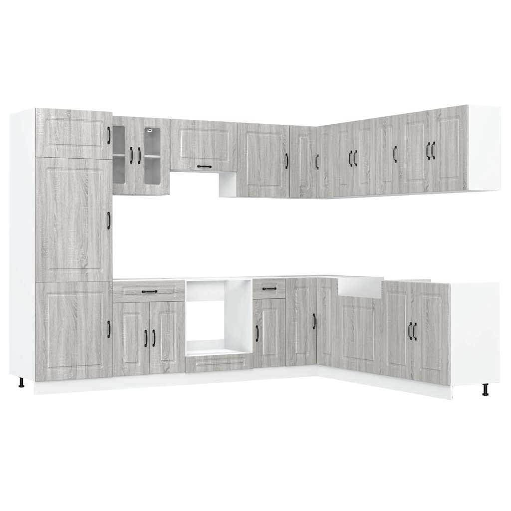14 Piece Kitchen Cabinet Set Kalmar Engineered Wood