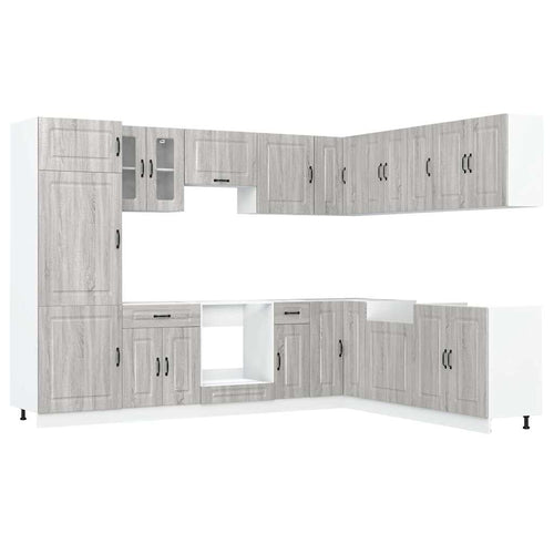 14 Piece Kitchen Cabinet Set Kalmar Engineered Wood