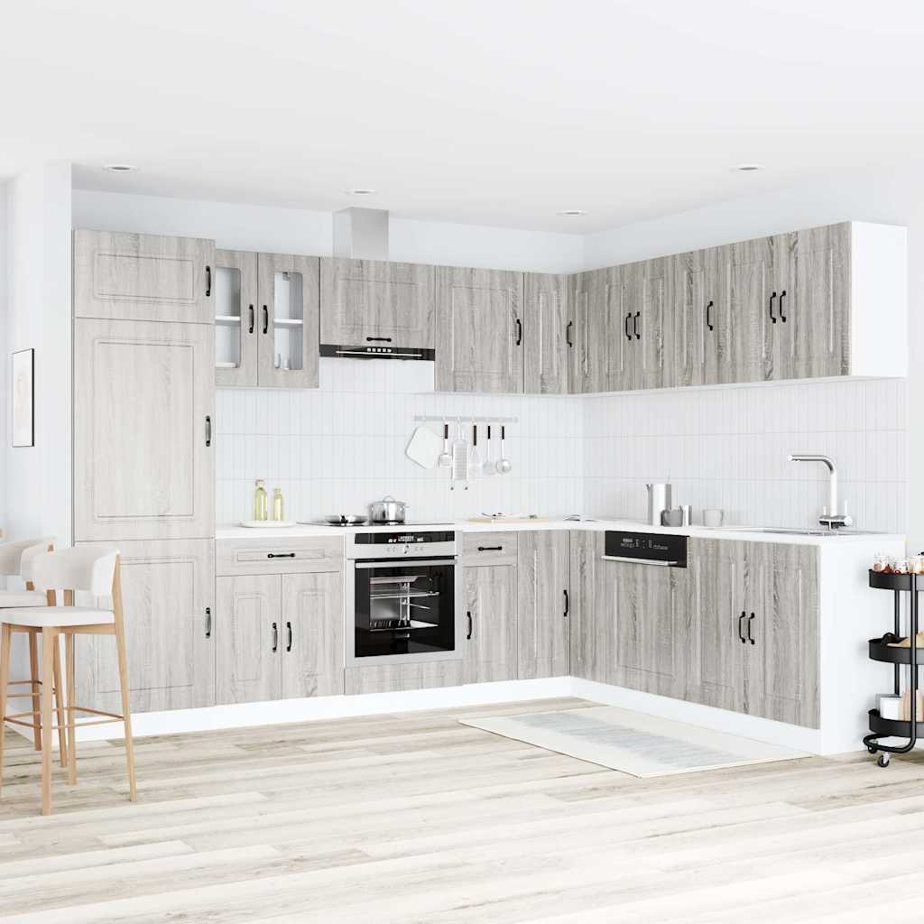14 Piece Kitchen Cabinet Set Kalmar Engineered Wood