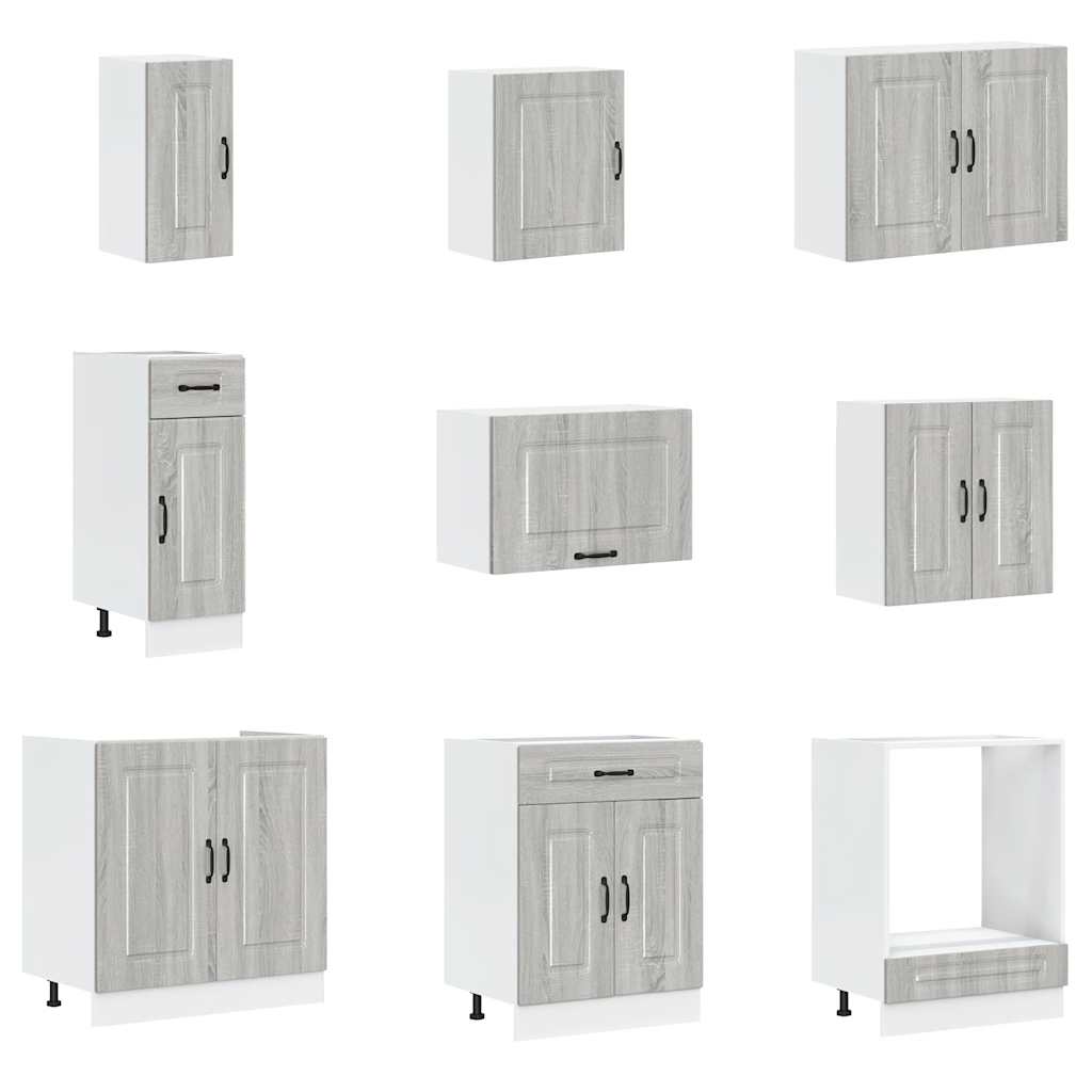 14 Piece Kitchen Cabinet Set Kalmar Engineered Wood