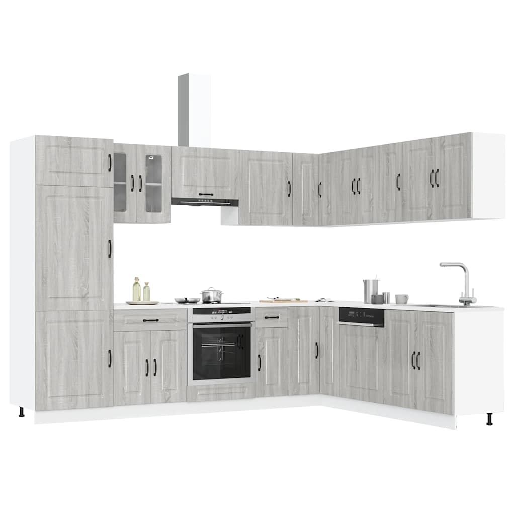 14 Piece Kitchen Cabinet Set Kalmar Engineered Wood