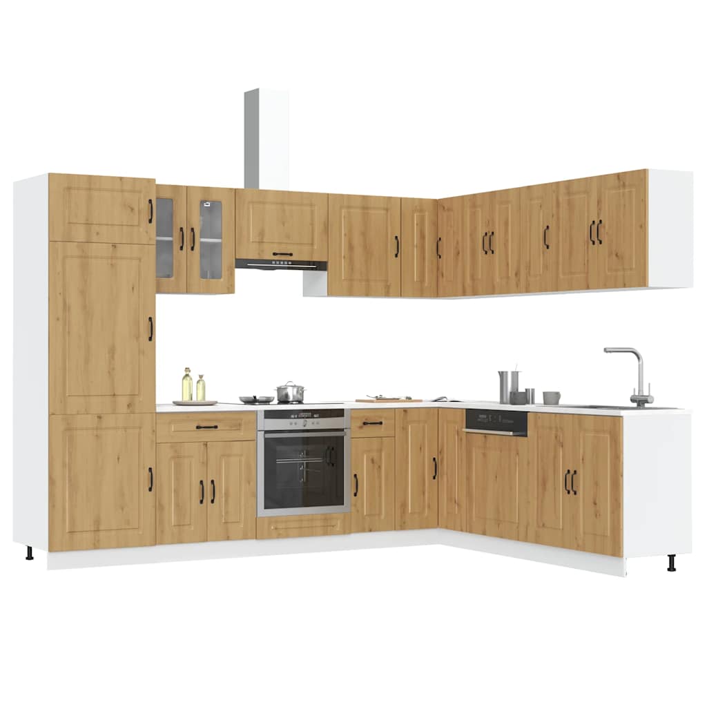 14 Piece Kitchen Cabinet Set Kalmar Engineered Wood