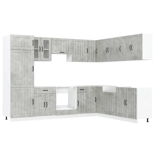14 Piece Kitchen Cabinet Set Lucca Engineered Wood