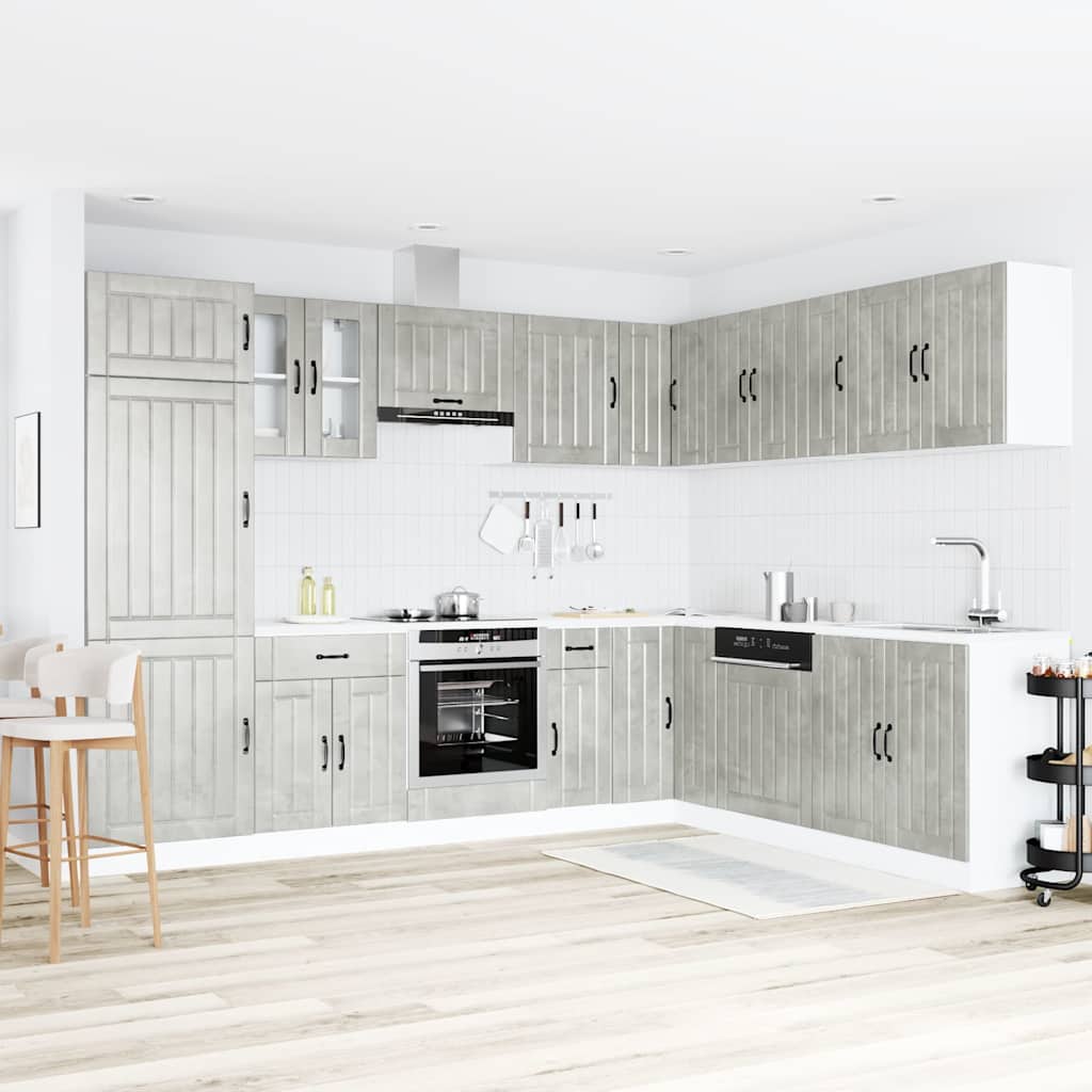 14 Piece Kitchen Cabinet Set Lucca Engineered Wood