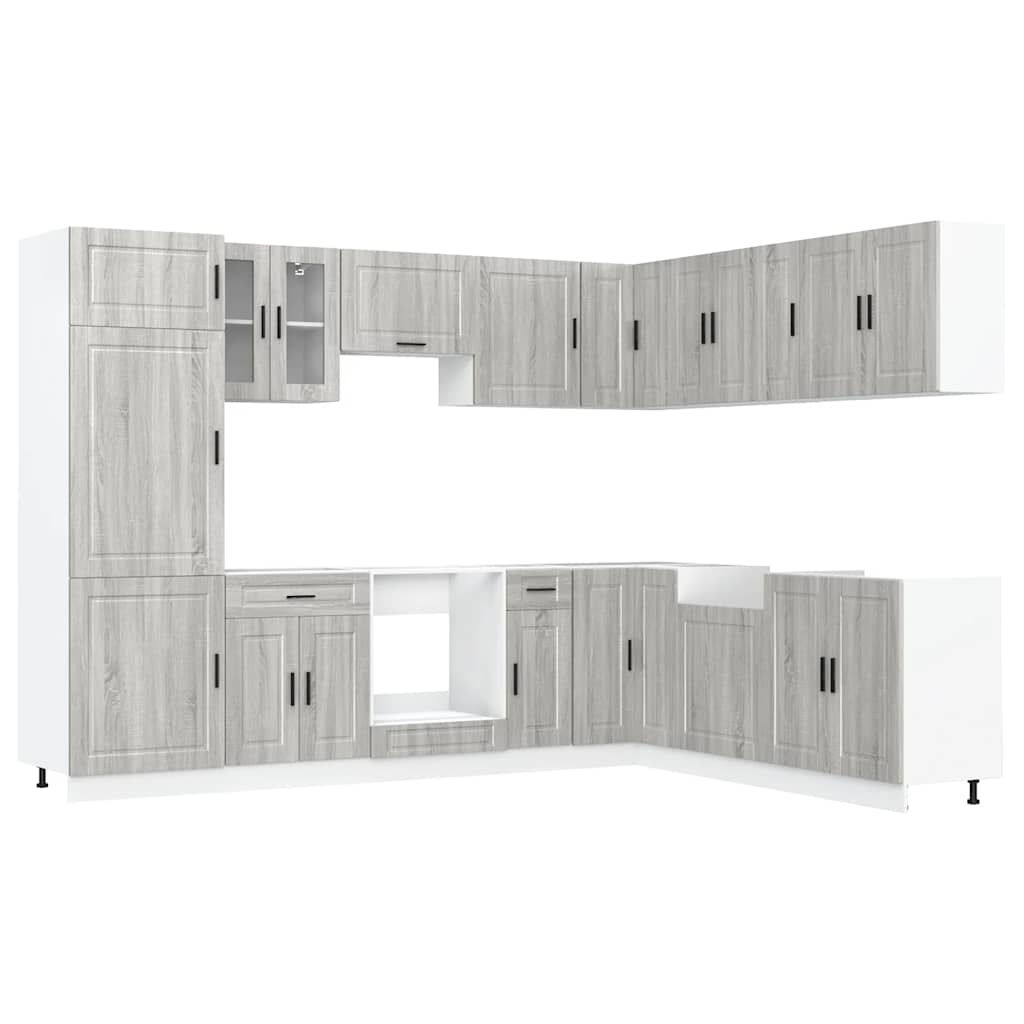 14 Piece Kitchen Cabinet Set Porto Engineered Wood