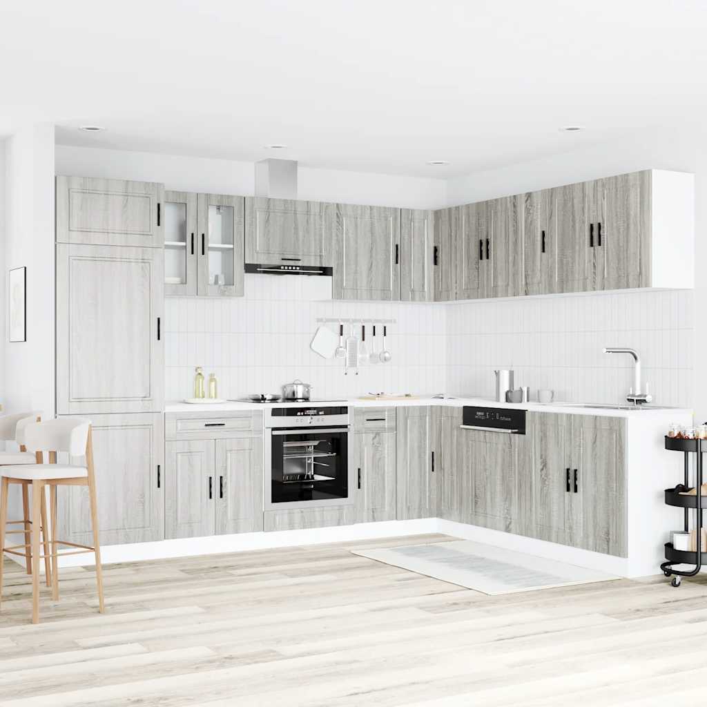 14 Piece Kitchen Cabinet Set Porto Engineered Wood