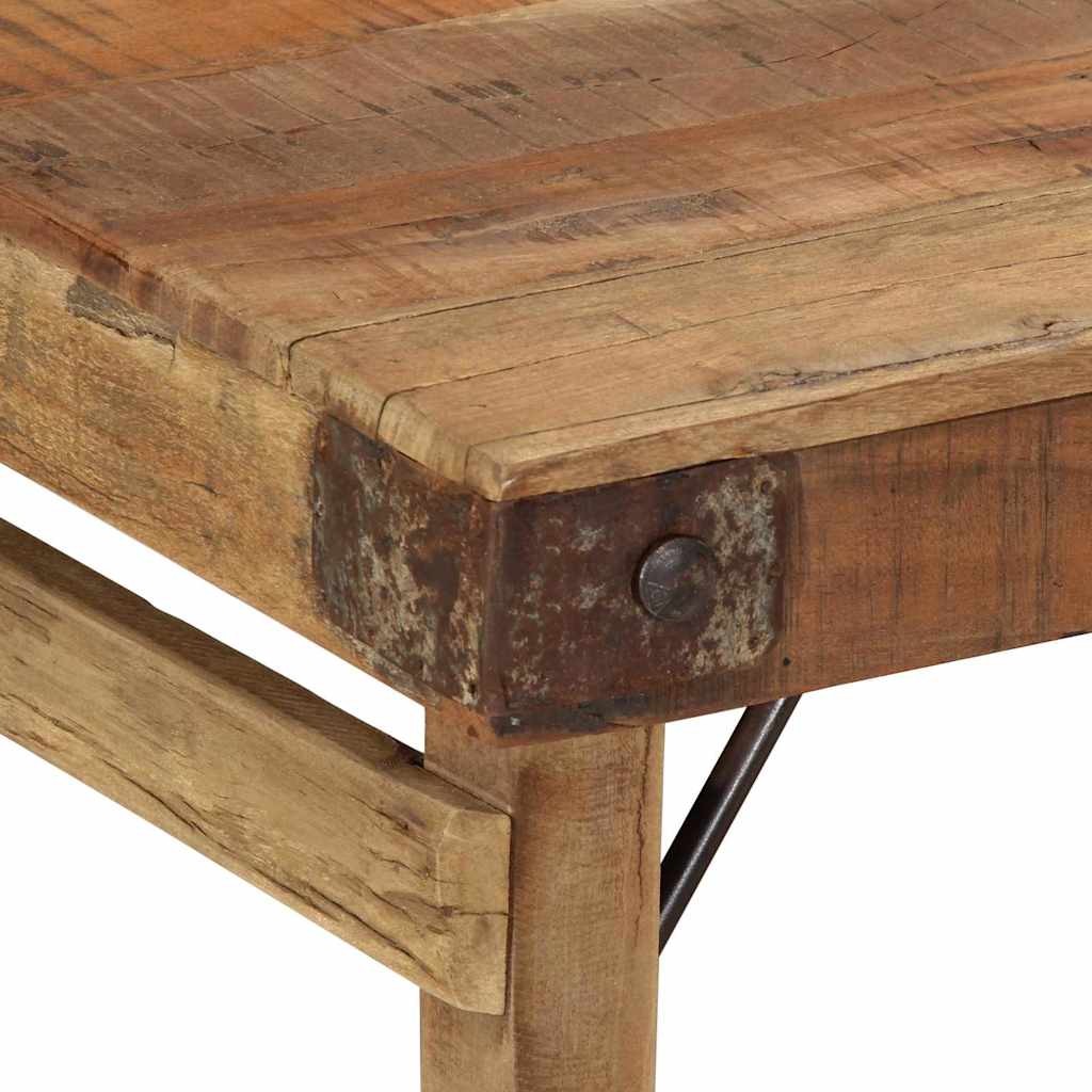 Coffee Table Brown Solid Reclaim Wood
