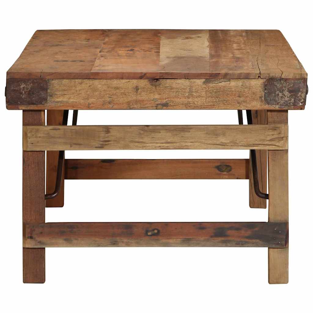 Coffee Table Brown Solid Reclaim Wood