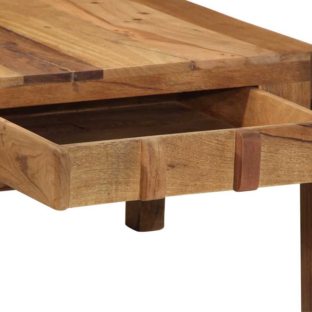 Coffee Table Solid Reclaimed Wood Brown Rustic Living Room Furniture 110cm 110 c