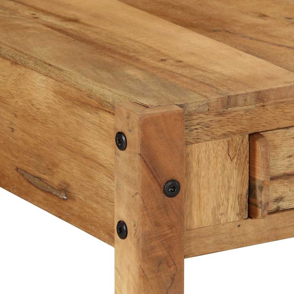 Coffee Table Solid Reclaimed Wood Brown Rustic Living Room Furniture 110cm 110 c