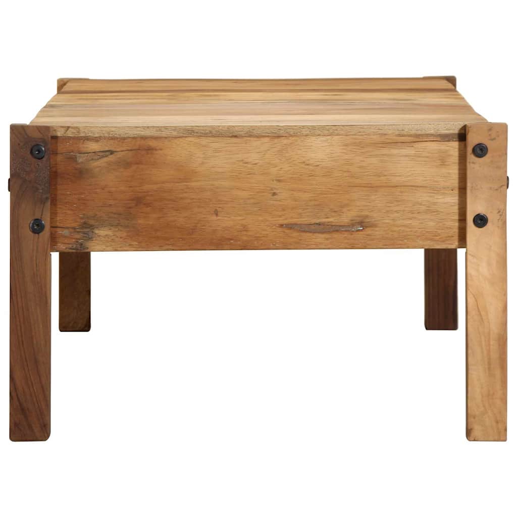 Coffee Table Solid Reclaimed Wood Brown Rustic Living Room Furniture 110cm 110 c
