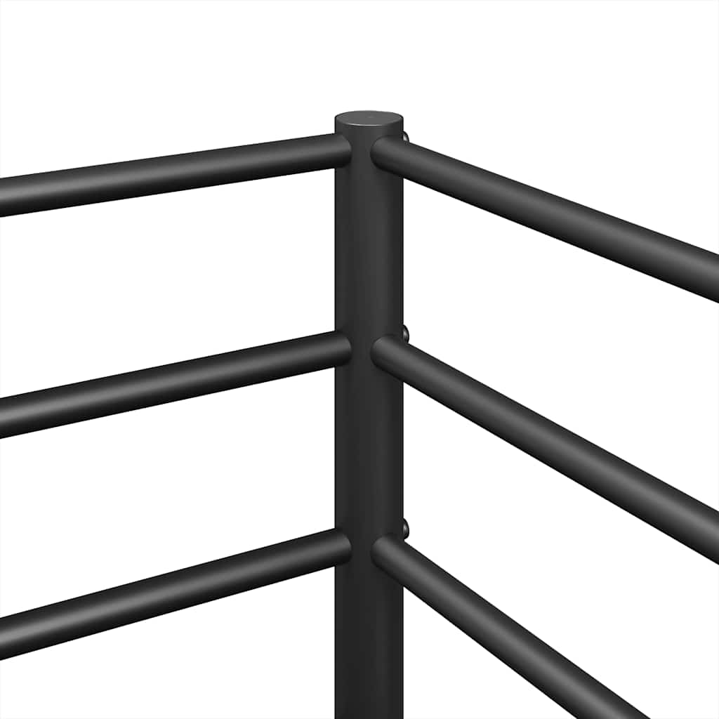 Bunk Bed Without Mattress Black Steel