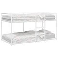 Bed Frame Bunk Without Mattress White Steel mesh fabric 75 x 190 cm 90 x 200 cm