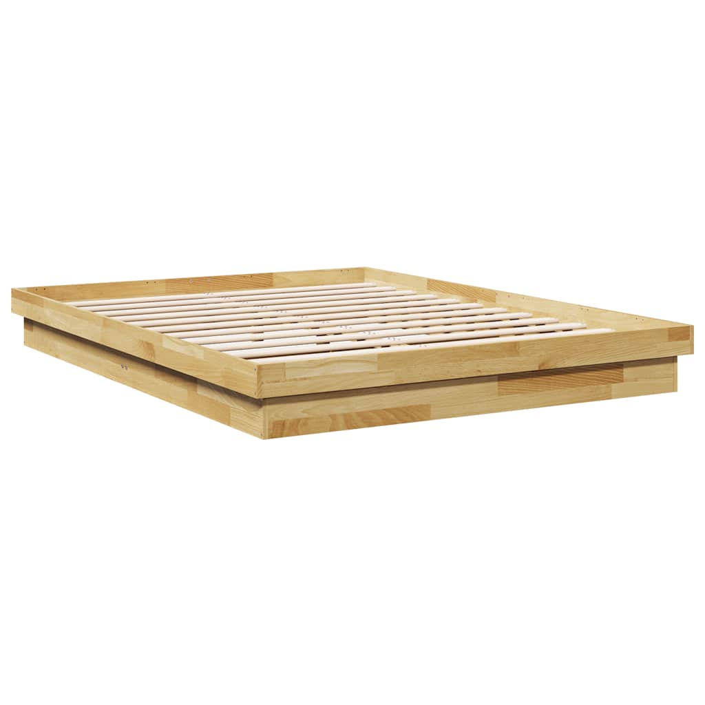 Bed Frame Without Mattress Solid Wood Oak 120 x 200 cm 90 x 190 cm 100 x 200 cm