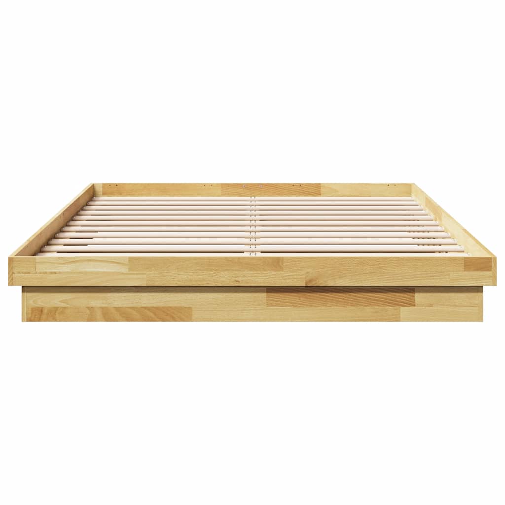 Bed Frame Without Mattress Solid Wood Oak 120 x 200 cm 90 x 190 cm 100 x 200 cm