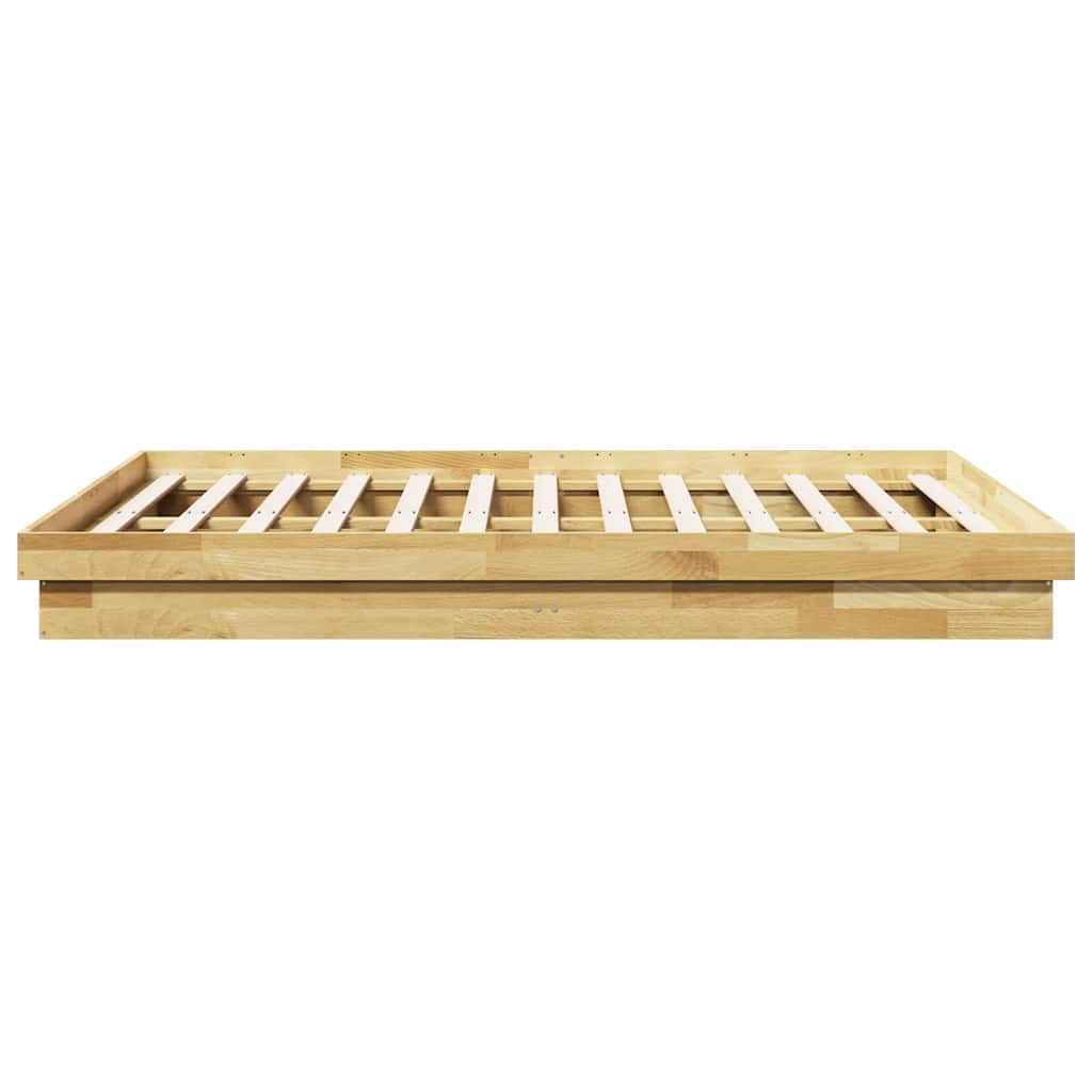 Bed Frame Without Mattress Solid Wood Oak 120 x 200 cm 90 x 190 cm 100 x 200 cm