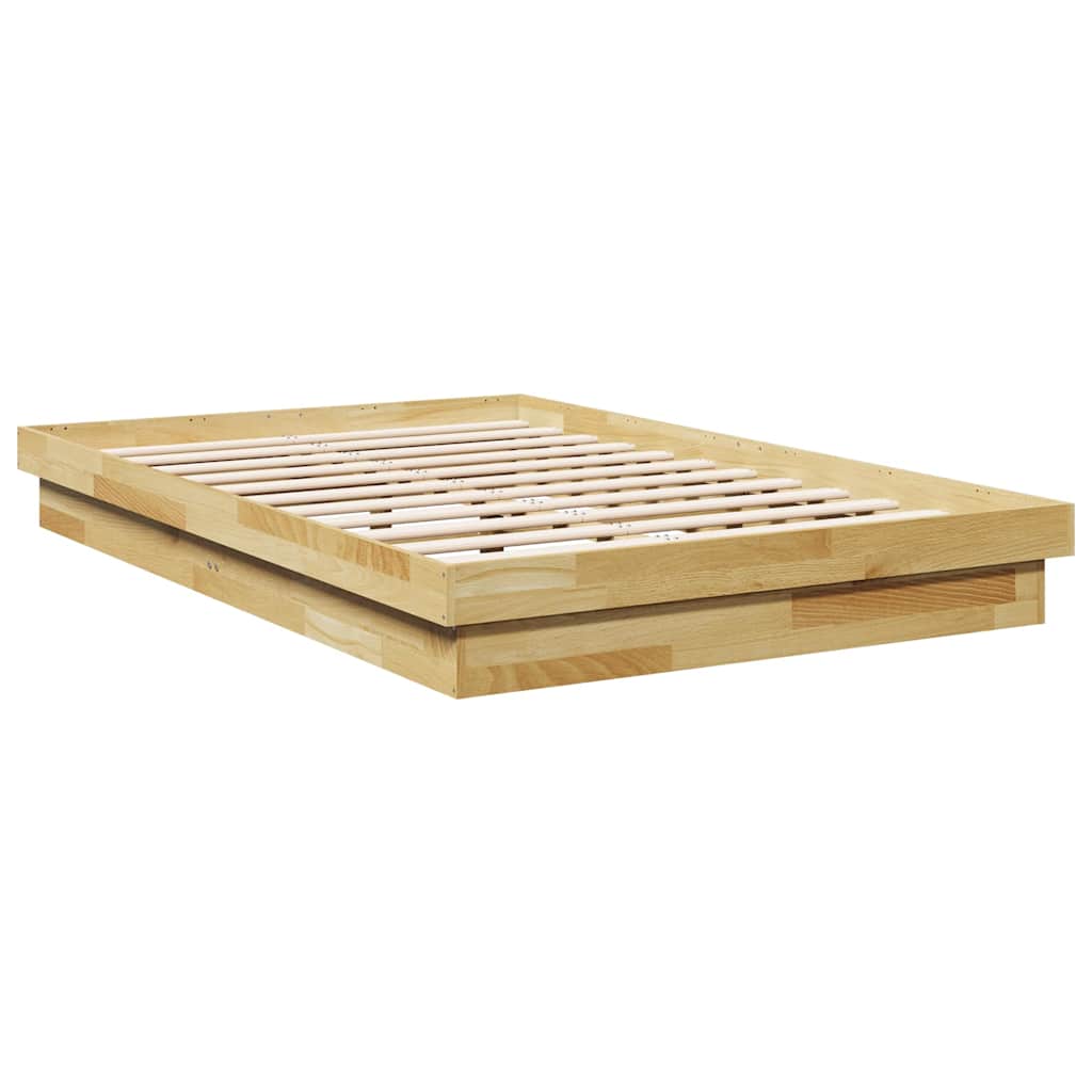 Bed Frame Without Mattress Solid Wood Oak 120 x 200 cm 90 x 190 cm 100 x 200 cm